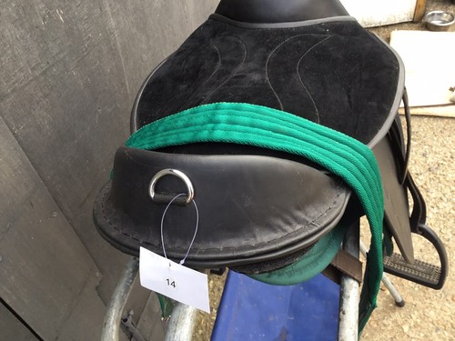 Shetland Pony Saddle Set,bridle,bit,stirrups,girth,leathers, Green (Ref SS3) - Bild 5 von 14