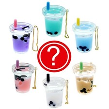 Random Tumbler Keychain Mini Snow Globe Coffee Cup Boba Tea Purse Backpack Charm