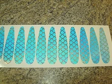  TRU UV CLEAR SILVER HOLO SCALE Trolling Spoon Die Cut Fishing Lure Tape 3 Sizes