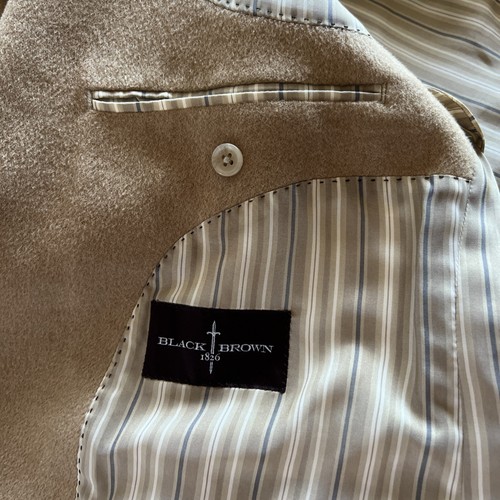 Kensington Lord Taylor 100% Camel Wool Sport Coat Jacket Size Blazer Man 42 S - Picture 8 of 10