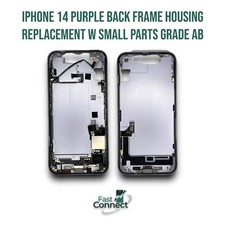 iPhone 14 Purple Back Frame Housing Replacement W Small Parts Grade AB