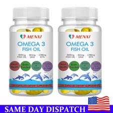 Omega 3 Fish Oil 240 Capsules 3x Strength 2500mg EPA  DHA, Highest Potency NEW