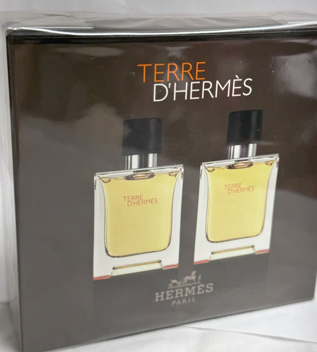 Terre D'hermes by Hermes Gift set EDT 2 bottles for Men 3.4 oz | eBay