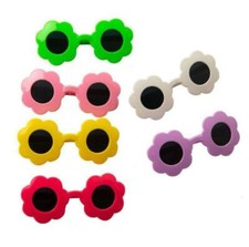 Cute Small Pet dog cat Sun flower sunglasses for Puppy