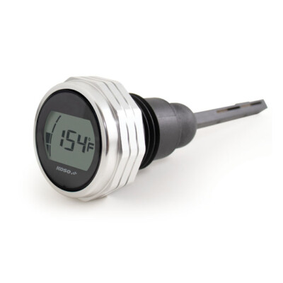 Koso Ölmessstab mit Thermometer Silber für Harley-Davidson Touring 17-22