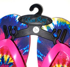 Sun Ray Girls Rainbow Flip Flops Size: L 2/3 Color: Pink multicolor new NWT — photo 3