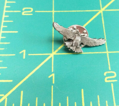 Bergamot Brass Works Pin Eagle coming in for landing Nice pewter