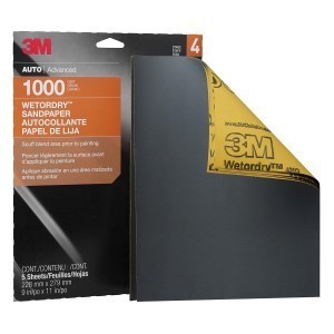 3M Sandpaper Wet or Dry Sheets, 1000 grit, 9 x 11 inch, 32021 - Picture 3 of 3