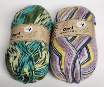 Opal Sock Yarn Rainforest 2 skeins 4ply 100 gr 425m  75% wool 25% polyamide