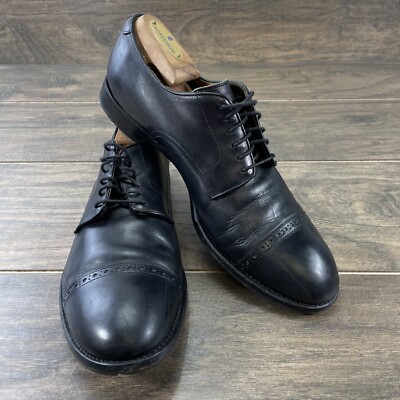 Paul Smith Dress Shoes Mens 10.5/ UK 9.5 Black Leather Oxford Cap Toe Italy  | eBay