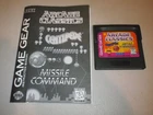 ARCADE CLASSICS SEGA GAME GEAR GAME MISSILE COMMAND CENTIPEDE W/MANUAL
