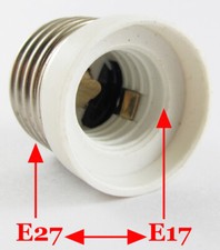 10pcs E27 Male to E17 Female Socket Base LED Halogen CFL Light Bulb Lamp Adapter