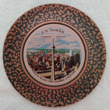 Toronto Canada Souvenir C. N. Tower Hanging Copper Plate 5