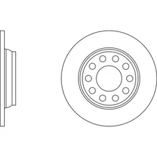 Apec Blue Brake Disc Rear SDK6355 - Fits Audi A4 & Seat Exeo & Volkswagen Passat
