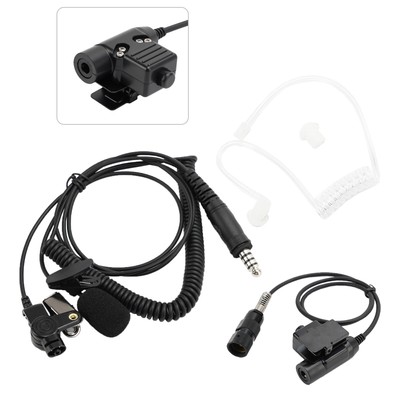 7.1-A3 Transparent Air Tube Headset w Mic für AN/PRC-152 AN/PRC-148 U329 Radio