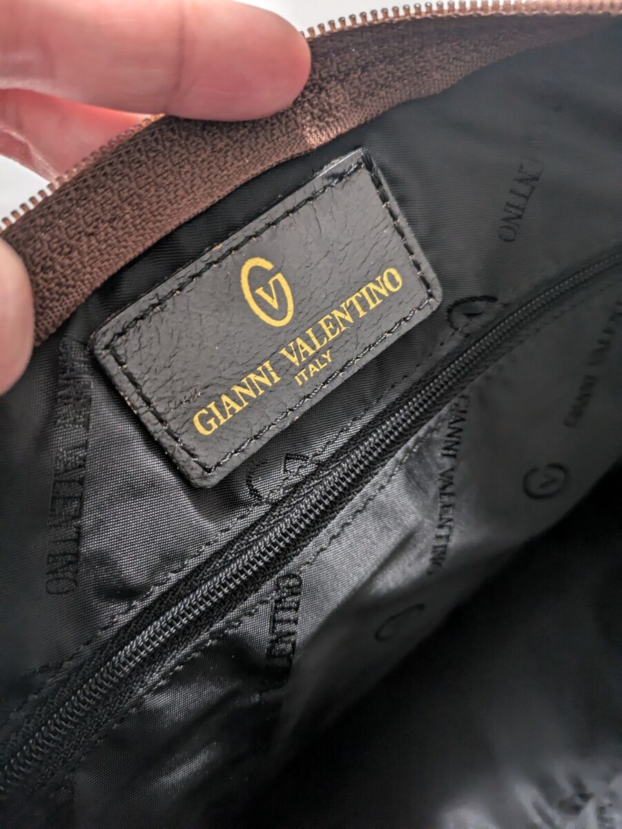 Vintage Rare GIANNI VALENTINO Hand Bag Boston Speedy Logo Vintage Rare GIANNI VALENTINO Hand Bag Boston Speedy Logo