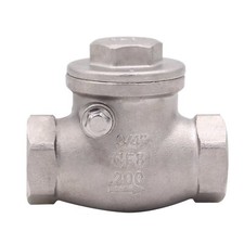 3/4 Inch Stainless Steel Swing Check Valve WOG 200 PSI SS304 CF8M Material