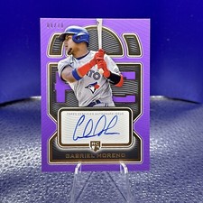 Gabriel Moreno Auto 2023 Topps Definitive Rookie Auto Purple 8/10 Jays Dbacks