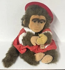 Monkey Chimp Puppet Hosung Brand Plush Hat Dress Junior Outfit w/Tags
