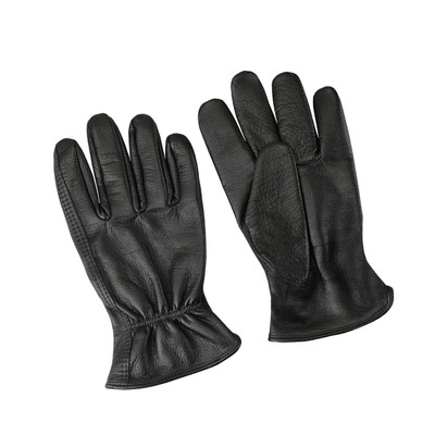 mens black leather work gloves