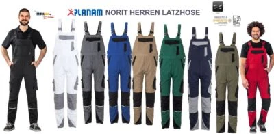 ABVERKAUF Planam Latzhose NORIT Herren Arbeitshose Männer verschiedene Farben