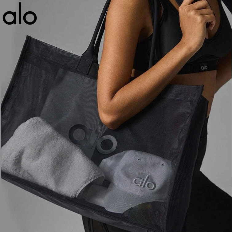 AAALO Bolso de Mano para Mujer Transparente Yoga Fitness Bolso de Bolsillo Grande Foto 2 de 4