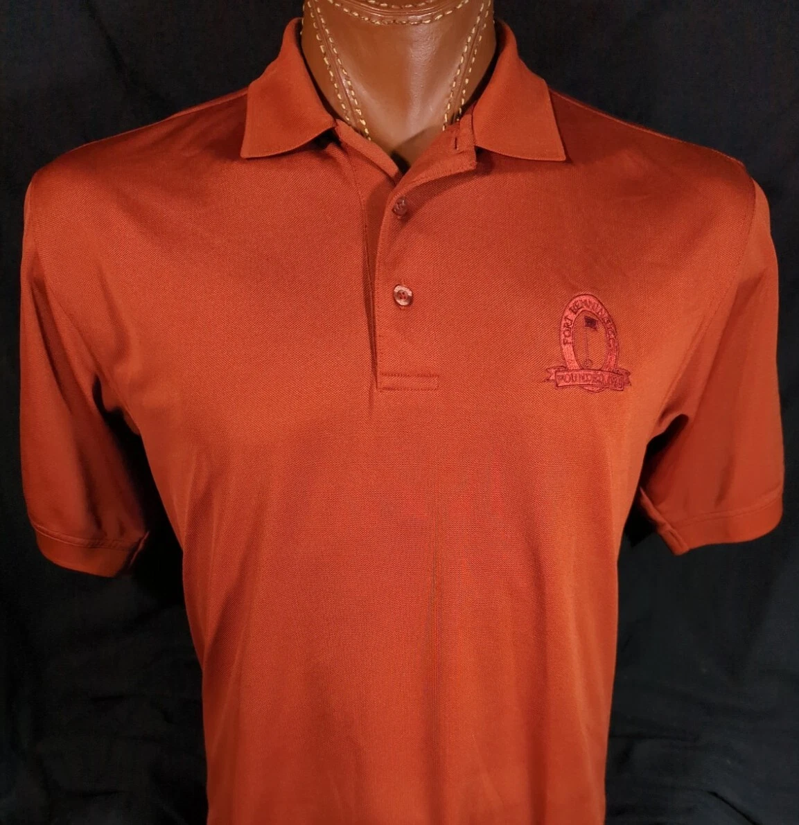 Burnt orange 2025 golf shirt