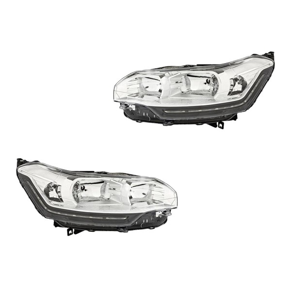 Hauptscheinwerfer-Set Links Rechts H1 Halogen Valeo FüR U.A. CitroËN C5-image