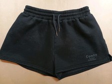 Comfrt Tranquil Cotton Fleece Shorts Black Womens XL Drawstring