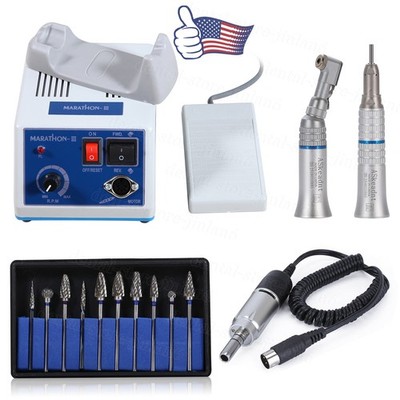 Dental Lab Marathon Electric Micromotor Contra Angle/Straight Handpiece Polisher
