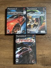 Lot Of (3) Need for Speed: Underground & 2, Carbon Complete CIB PS2 Tested