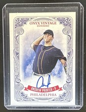 2021 Onyx Vintage Extended Andrew Painter Blue Signatures Auto #EAAP Phillies