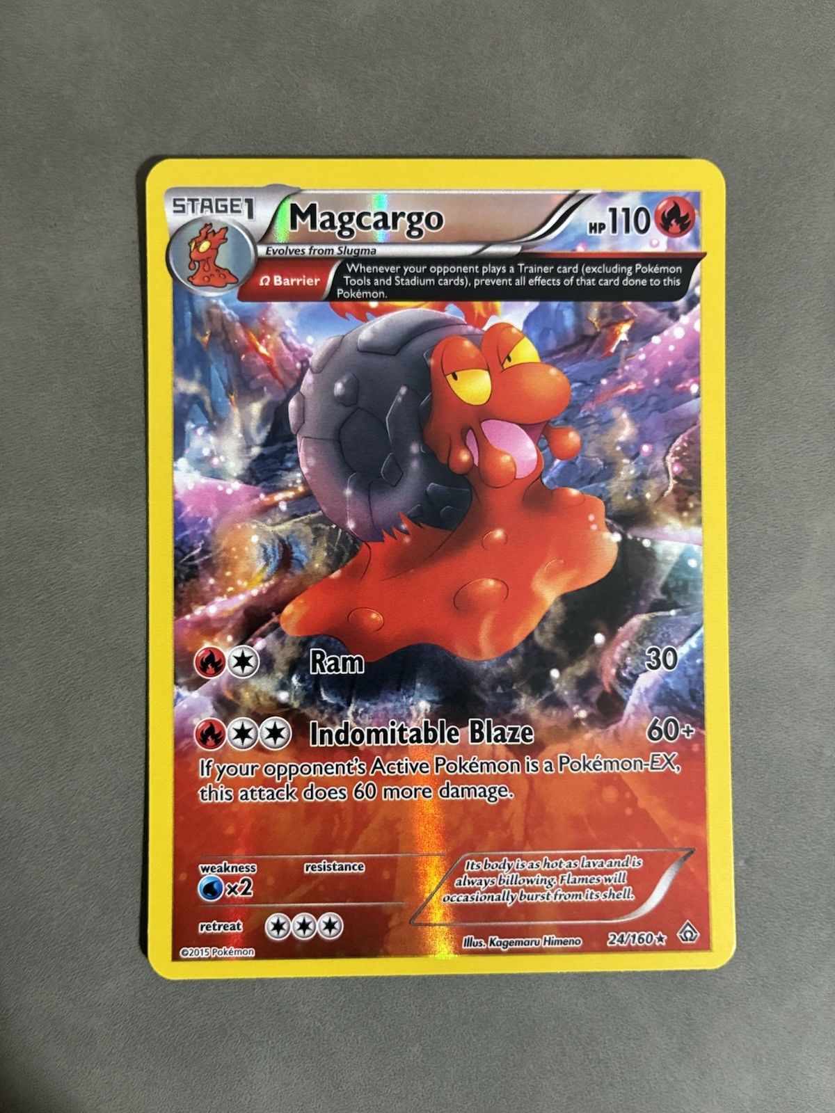 Magcargo 24/160 Primal Clash Reverse Holo LP Pokemon Card English