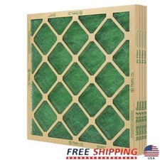 AAF Flanders 4 Filters 14" x 20" x 1" Nested Glass MERV 1 Air Filter