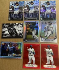 2025 Topps Junior Caminero Insert 9 Card Lot - Stadium Club, Black & White, Mojo