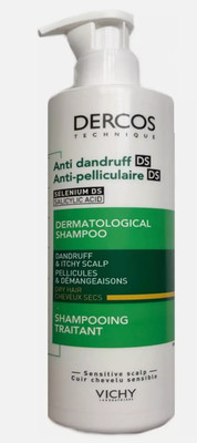 Dry Hair  Shampoo Vichy Dercos Anti Dandruff DS Shampoo for Dry Hair 390ml