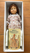 American Girl Felicity Merriman 18 in Doll w/ Outfit, Shoes Meet Felicity Book
