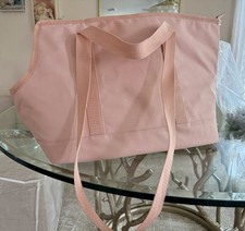 Pink Fabric Soft-Sided Dog Carrier Tote Handbag, Size S, Zipper Top
