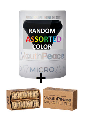 MouthPeace MICRO Personal  Smoking Filter Kit w/Carbon Filters (RANDOM COLOR)
