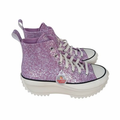  Converse Run Star Hike Platform Hi 6 Men Shoes Sneakers Glitter Purple A10096C
