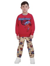 Spider-Man Boys Girls Sweater T-Shirt Denim Pants Multicolor 3-Piece Unisex