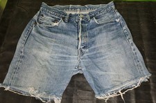 Vintage LEVIS 501XX Jeans Big E Rivet Redline Selvedge USA 1940-50 40-50s Shorts