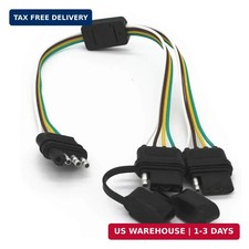 4 Way Y-Splitter Plug Universal for Tailgate Light Bar  Trailer