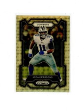2023 Panini Prizm Prizms Gold Vinyl #78 Micah Parsons /5