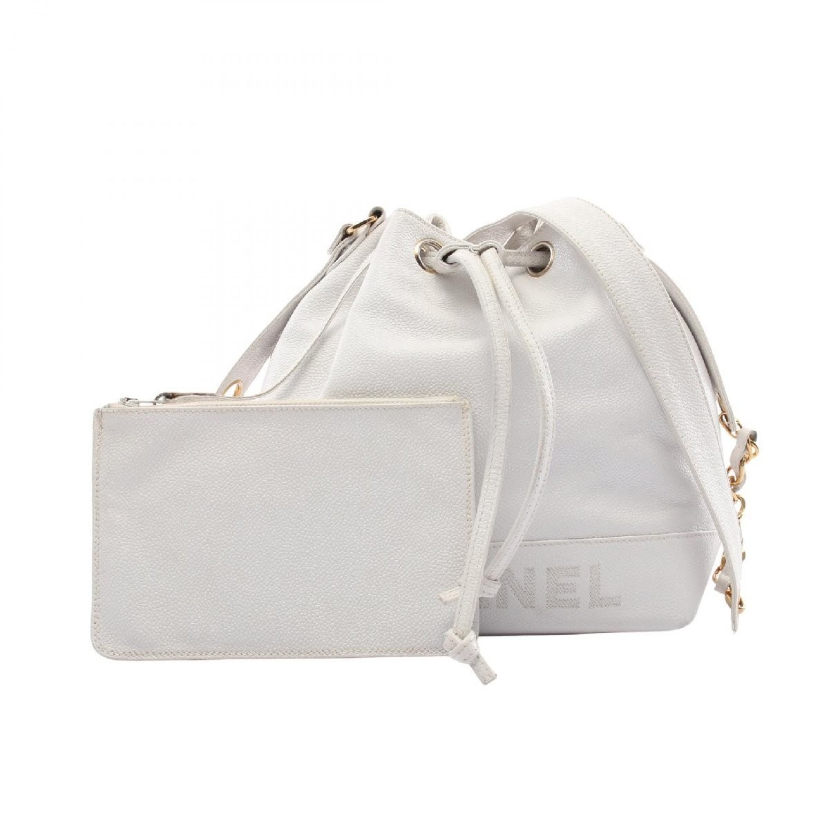 Chanel grained calfskin shoulder bag in classic black 168929