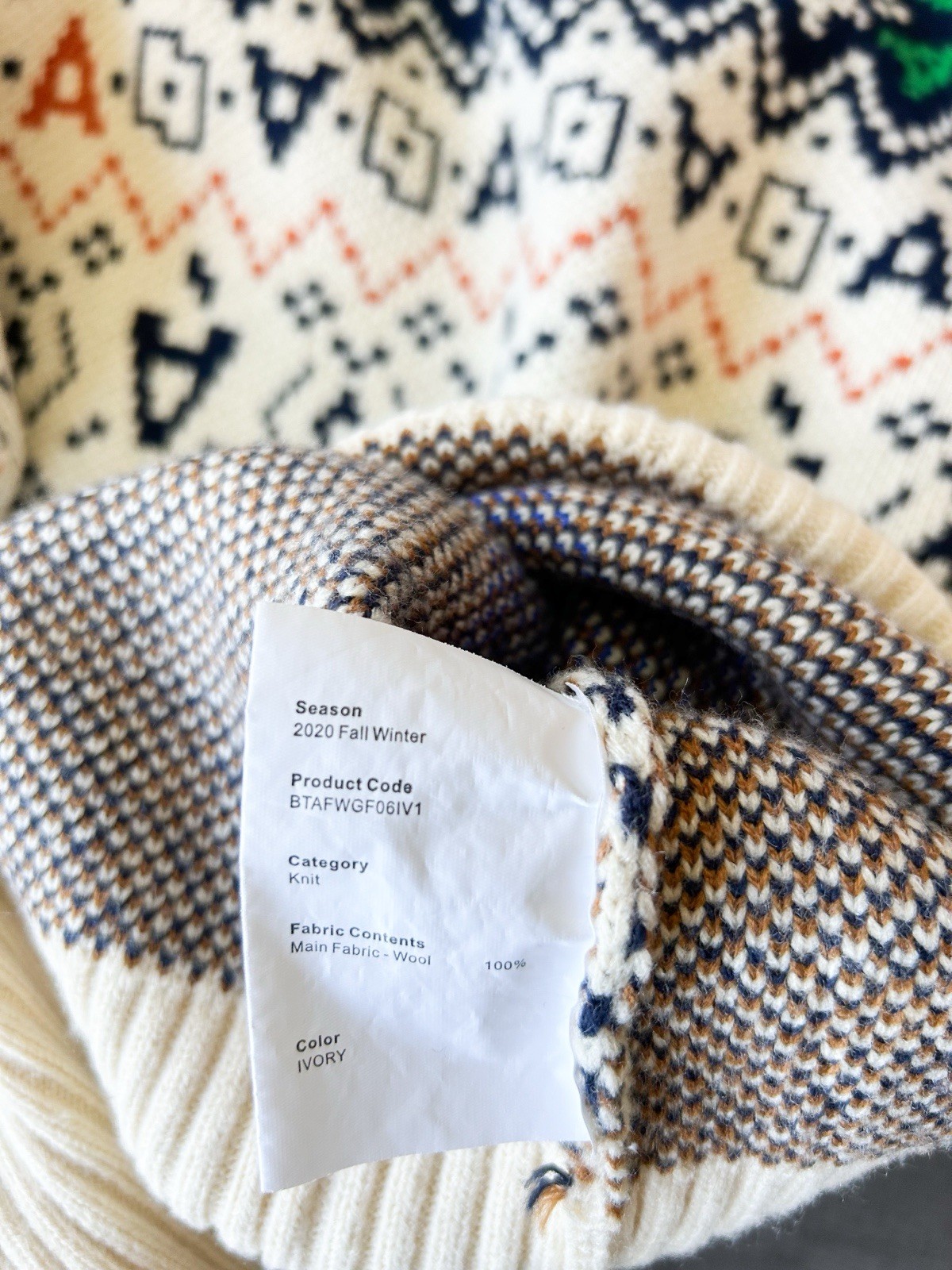 Ader Error Crew- neck logo-patch Wool Sweater Siz… - image 8