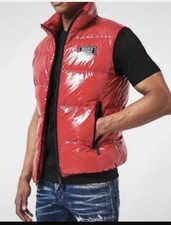 Dsquared2 Gilet Uomo Piumino Rosso Gilet Scaldamuscoli Taglia IT 44/XS