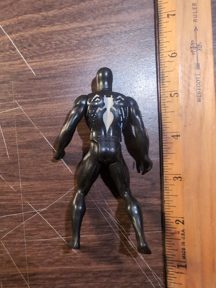 Spider Man - Black Venom Costume - Marvel Secret Wars Action Figure Mattel 1984 - Image 3 of 4