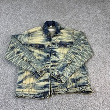 Evolution In Design Kids Denim Jacket Size M 10-12 Distressed Blue Jean Coat