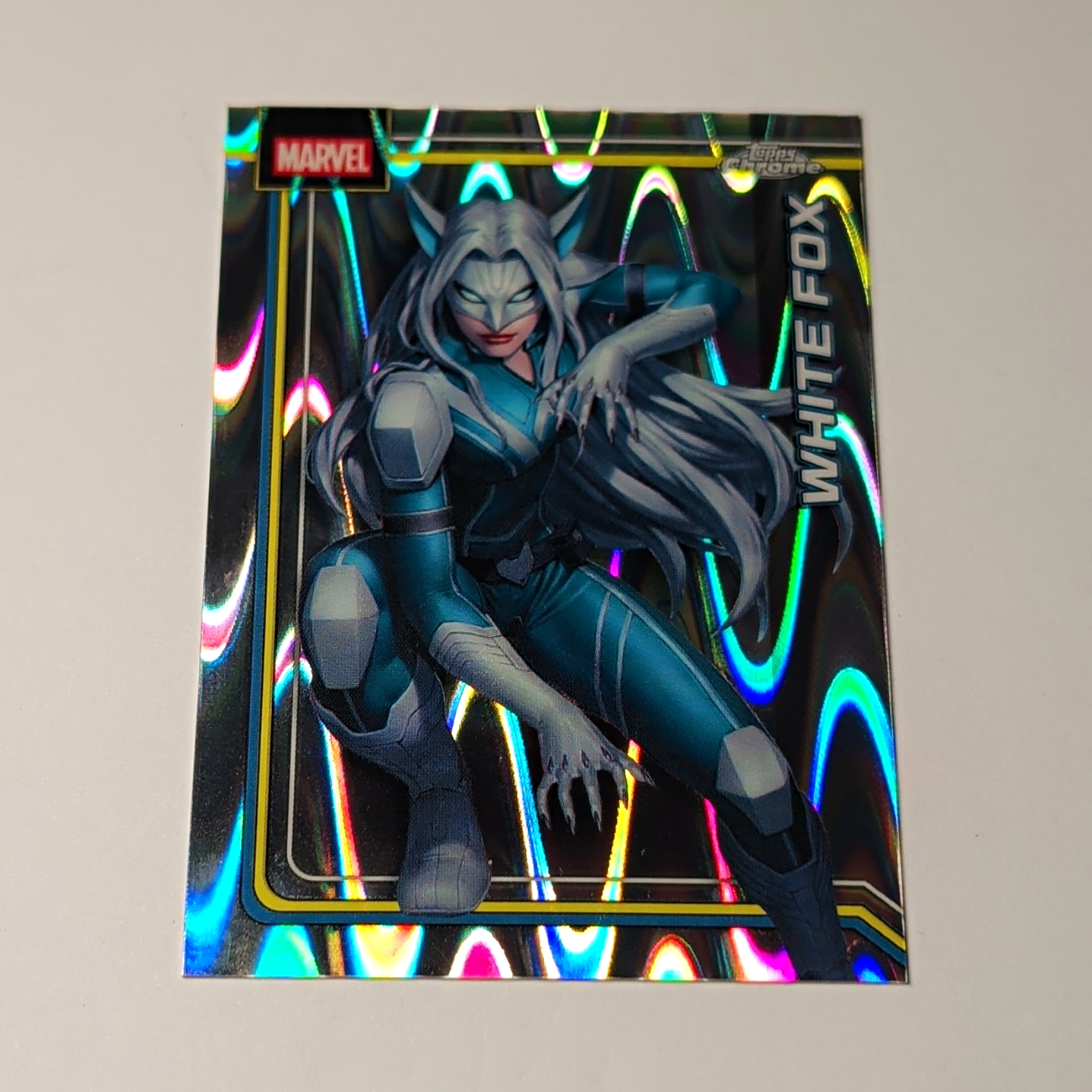 Topps Chrome Marvel 2026 White Fox Wave Refractor #196